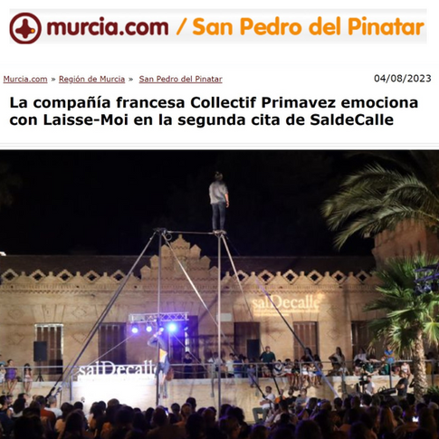 La compañía francesa Collectif Primavez emociona con Laisse-Moi en la segunda cita de SaldeCalle
