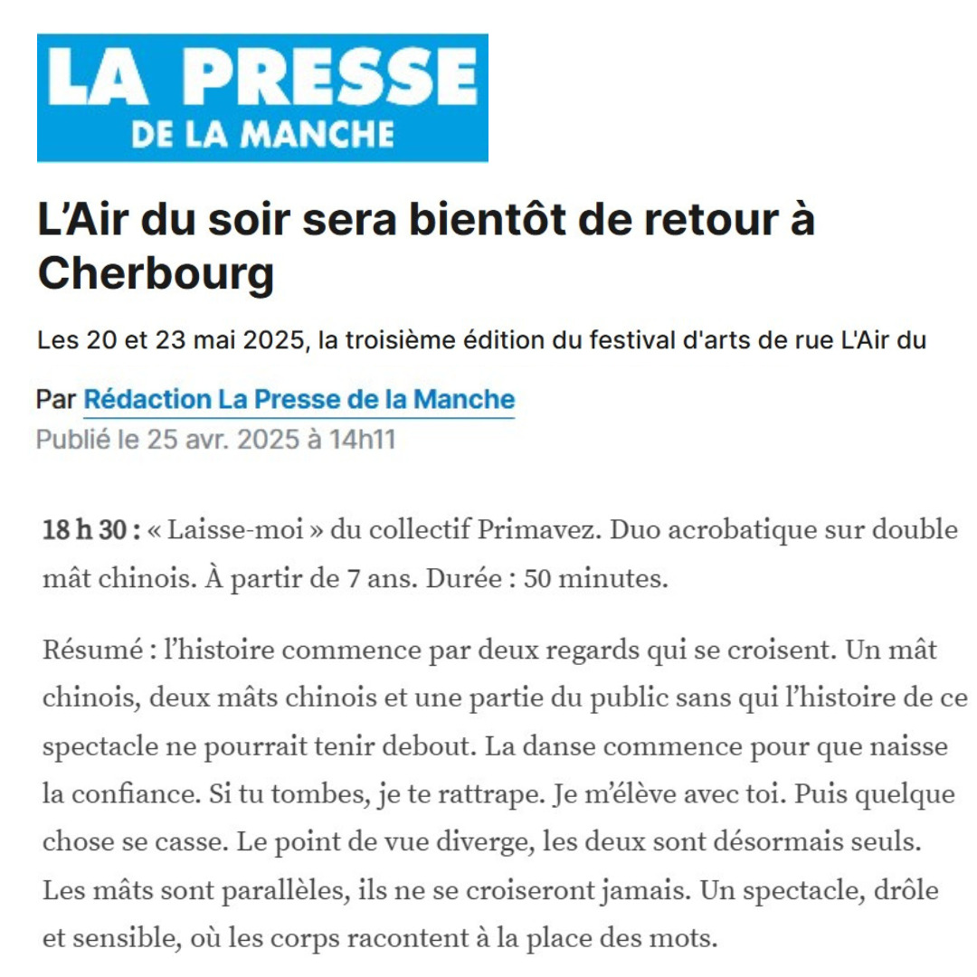 Dúo acrobático Laisse-moi