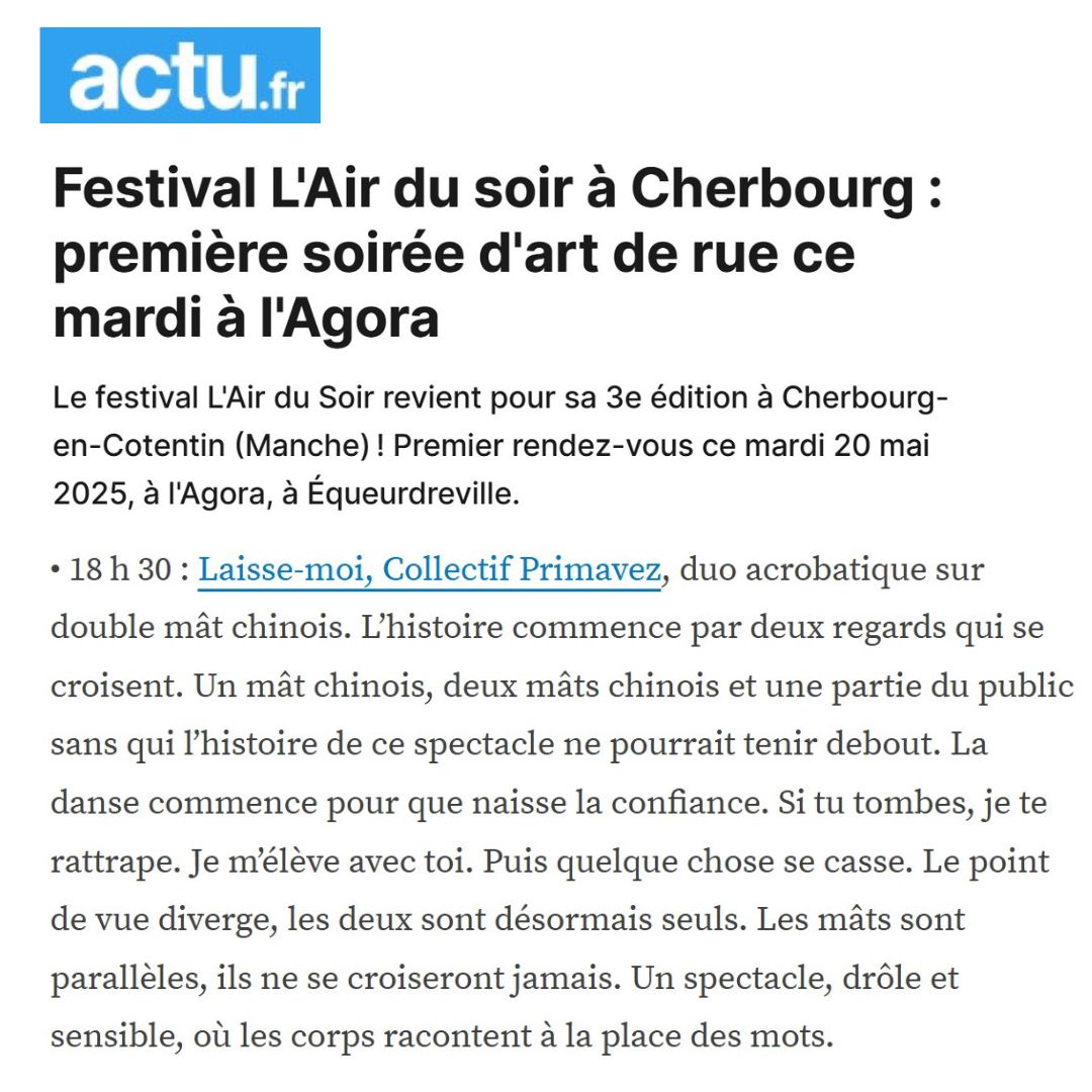 Dúo acrobático de mástil chino